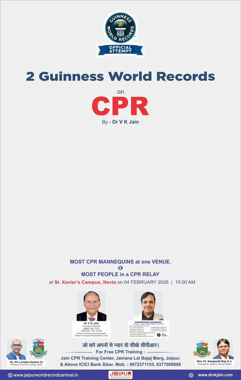 The CPR record attempt at St. Xavier's College, Jaipur