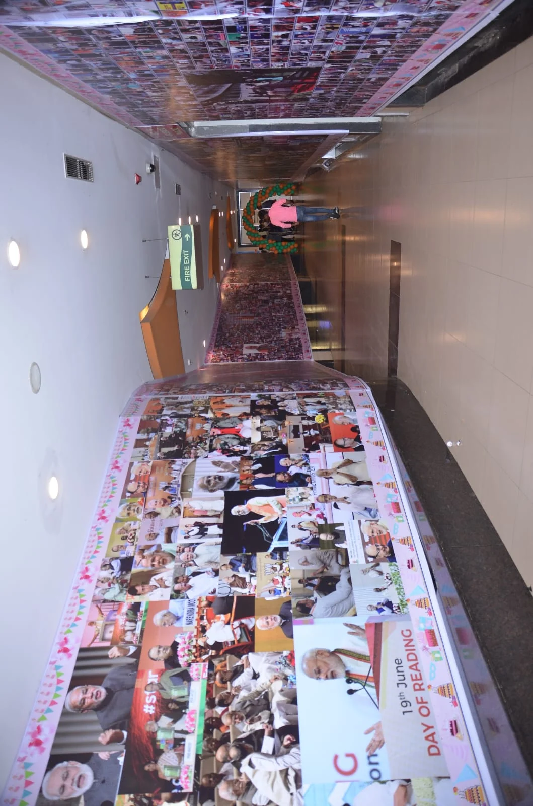 The exhibition of 197,610 photographs at Triton Mall, Jaipur